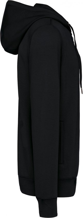 Sweatshirt Unisex M Kariban V-hals Lange mouw Black 80% Katoen, 20% Polyester