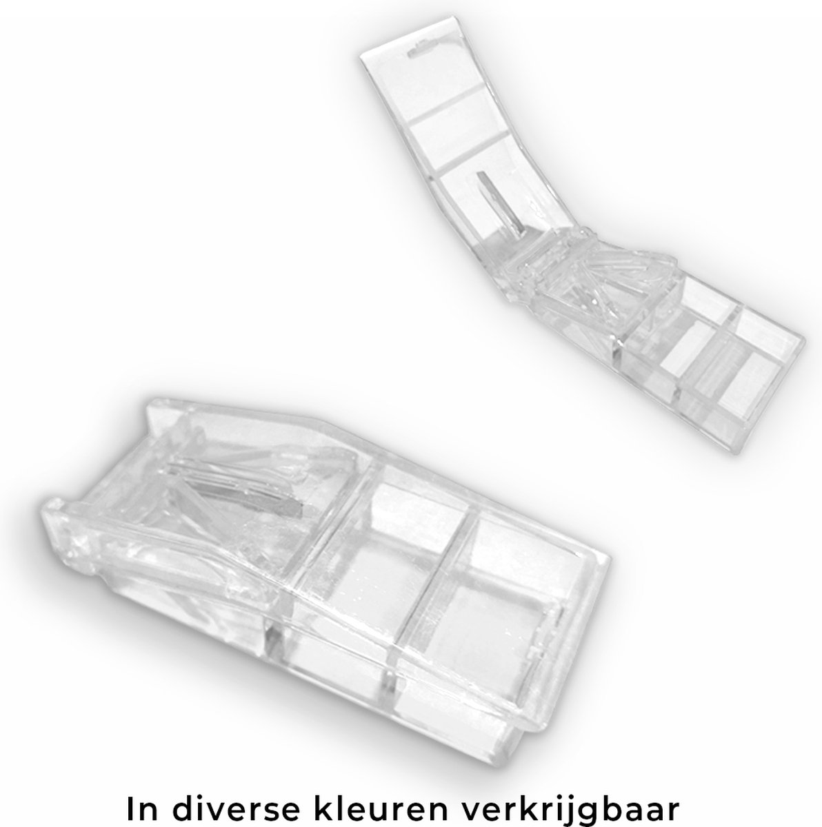 Goedkoopste PillMeds Pillensnijder - Klein en harde pillen - Tablettensplitter - Met opslagvak - Wit - Ook Ovale Pillen
