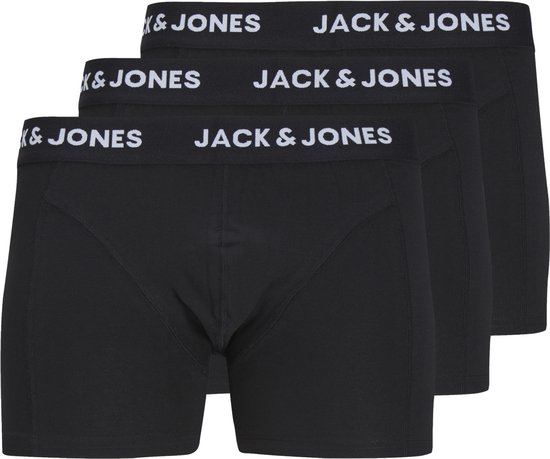 JACK&JONES ADDITIONALS JACANTHONY TRUNKS 3 PACK BLACK Heren Onderbroek - Maat M