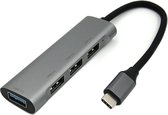 USB-C HUB - USB-C Splitter naar USB3.0 A en USB2.0 A (3x)