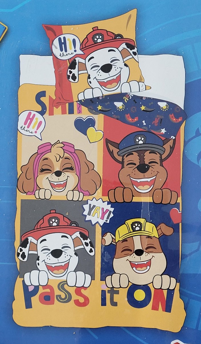 Paw Patrol Dekbedovertrek 140x200 cm - Pass it on Chase Marshall en Skye - nickelodeon van Nickelodeon — afbeelding 4