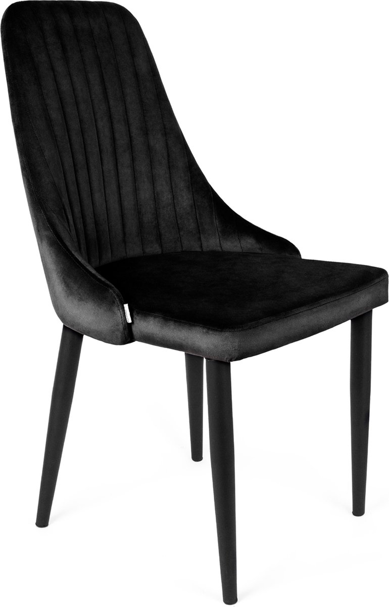 HOMLA - Bureaustoel - Zwart - 45x46x90 cm
