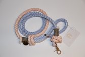 RICHRUFF - honden - hondenlijn - leiband - ombre - leash - rope leash - blauw - koraal- trendy