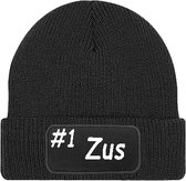 Muts - Beanie - Zus - Winter - #1 - Hoed - Zwart.