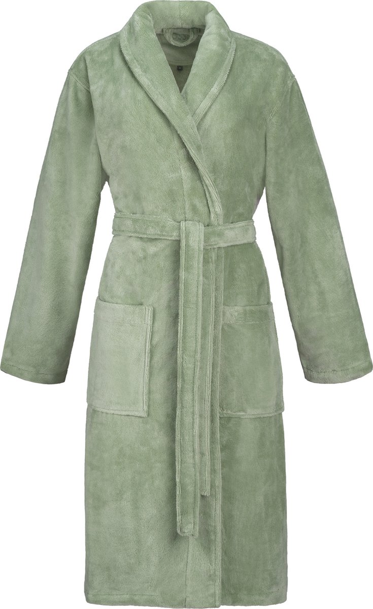 Vossen dames badjas Pippa soft green Groen