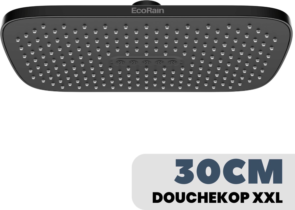12 Inch Regendouchekop Met 11 Verstelbare Verlengarm, Grote Rvs High Flow Regendouchekop Bad Douche Waterval Volledige Body Dekking 3620681825