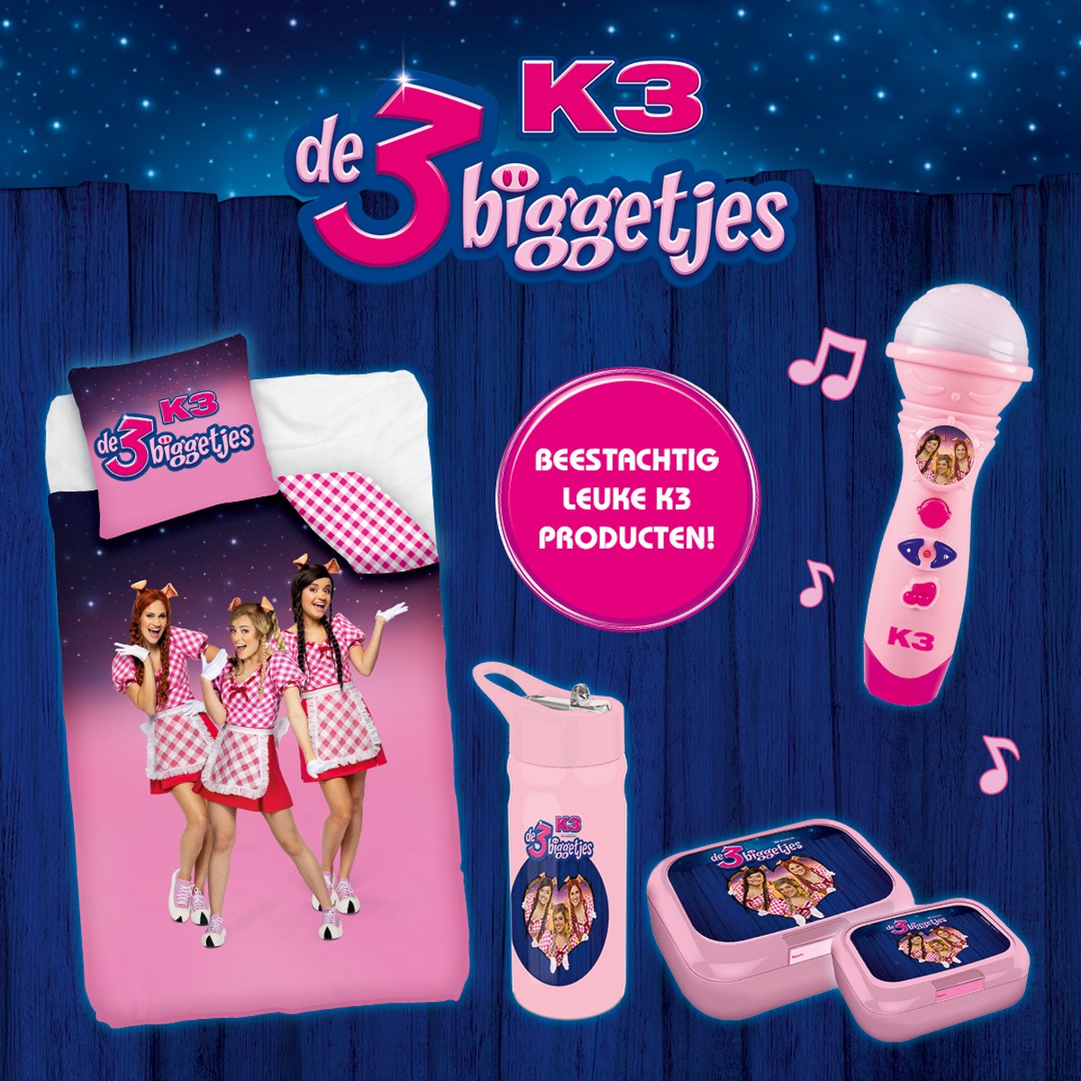 K3 verkleedkleding - verkleedjurk De 3 Biggetjes - voor volwassenen — afbeelding 8