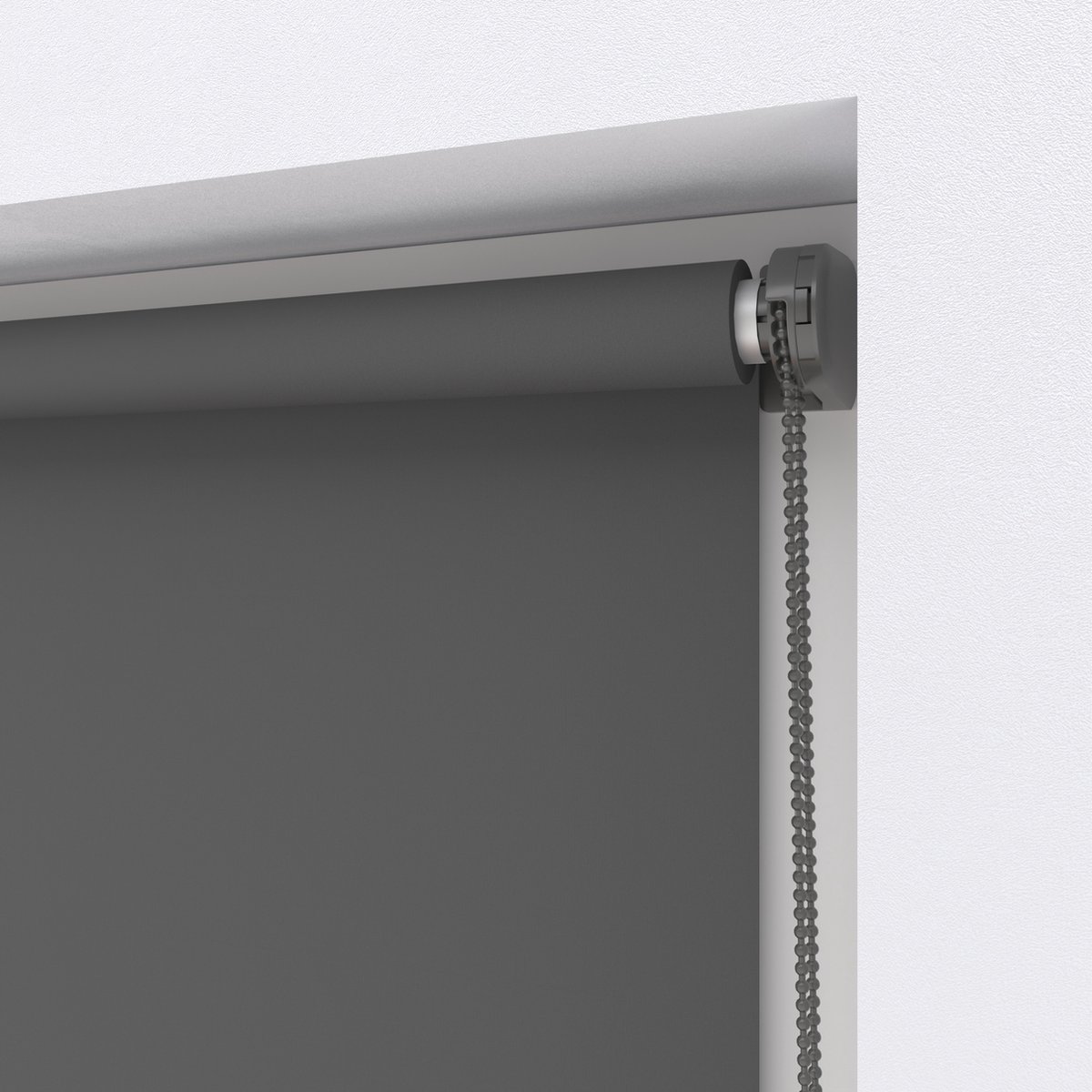 DTCH® Rolgordijn Verduisterend - Mini - Donker Grijs - 120 x 150 cm - Full Color - Rolgordijn zonder boren – foto 6