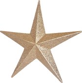 Gehlmann - Kersthanger Glitter Ster- GOUD - 30 cm- KERSTVERSIERING