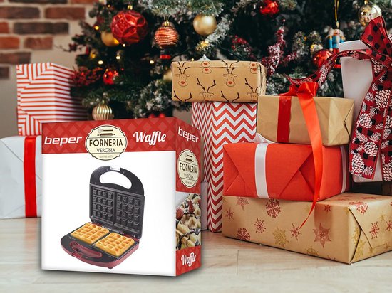 Beper BT.602H - Wafelijzer - Wafelmaker - Dubbele Anti-aanbaklaag - Indicatielampje - 780 Watt - Hip Design - Makkelijk Opbergbaar van Beper — afbeelding 5