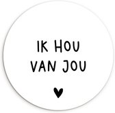 Wall Circle - Wall Circle Indoor - Proverbes - Je t'aime - Citations - ⌀ 140 cm - Décoration murale - Peintures Ronds