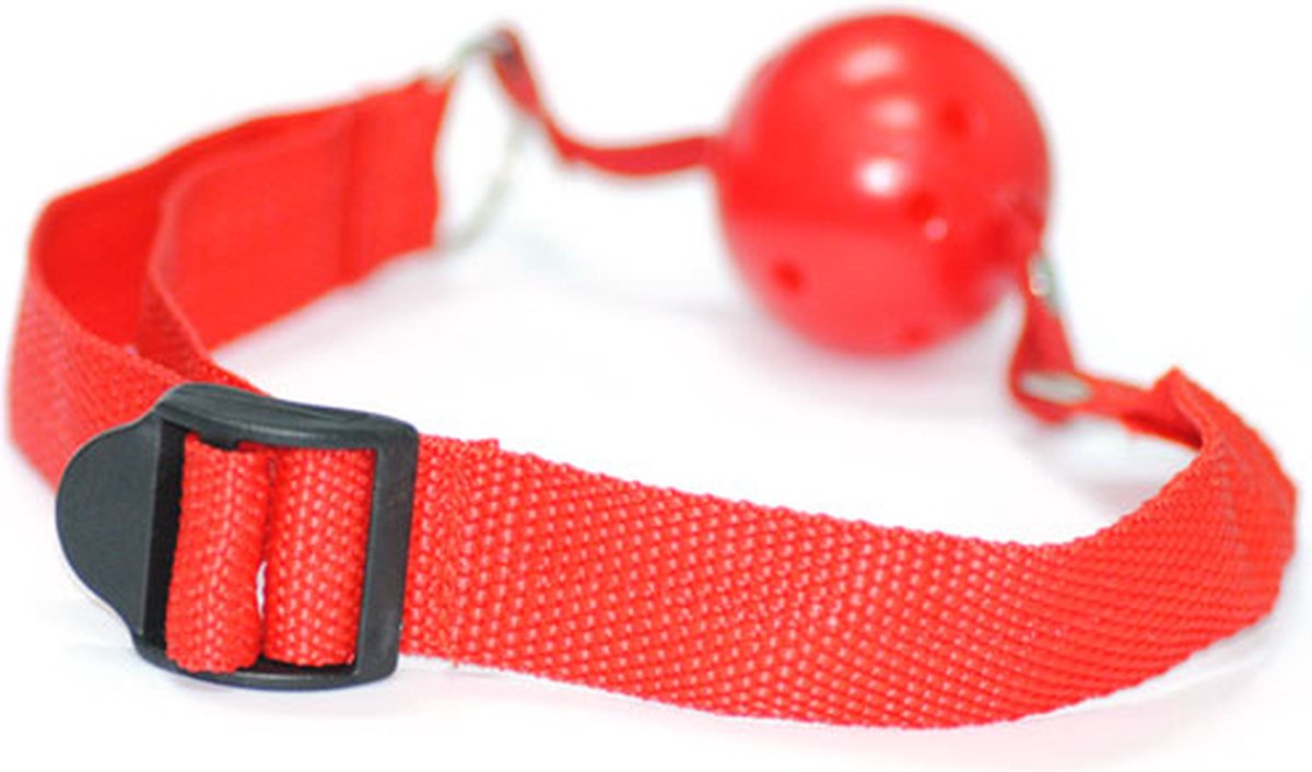 Goedkoopste Gagball Rood - Leuk voor sex spelletjes - Voor koppels - SM - Bondage - Rood - Fetish - Kant - Sex speeltjes - Erotiek - Sex toys - Voor mannen en vrouwen - Kinky