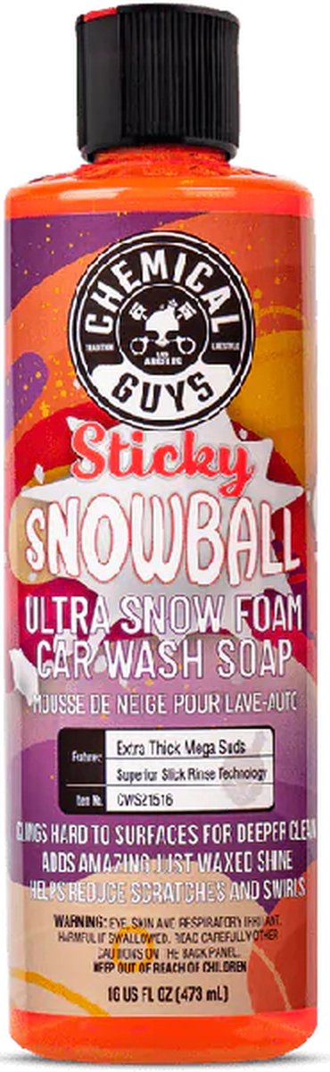 Chemical Guys Sticky Snowball Ultra Snow Foam Car Wash 473ml