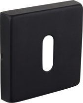 Lavuzo Sleutelrozet Zwart vierkant | Per Set