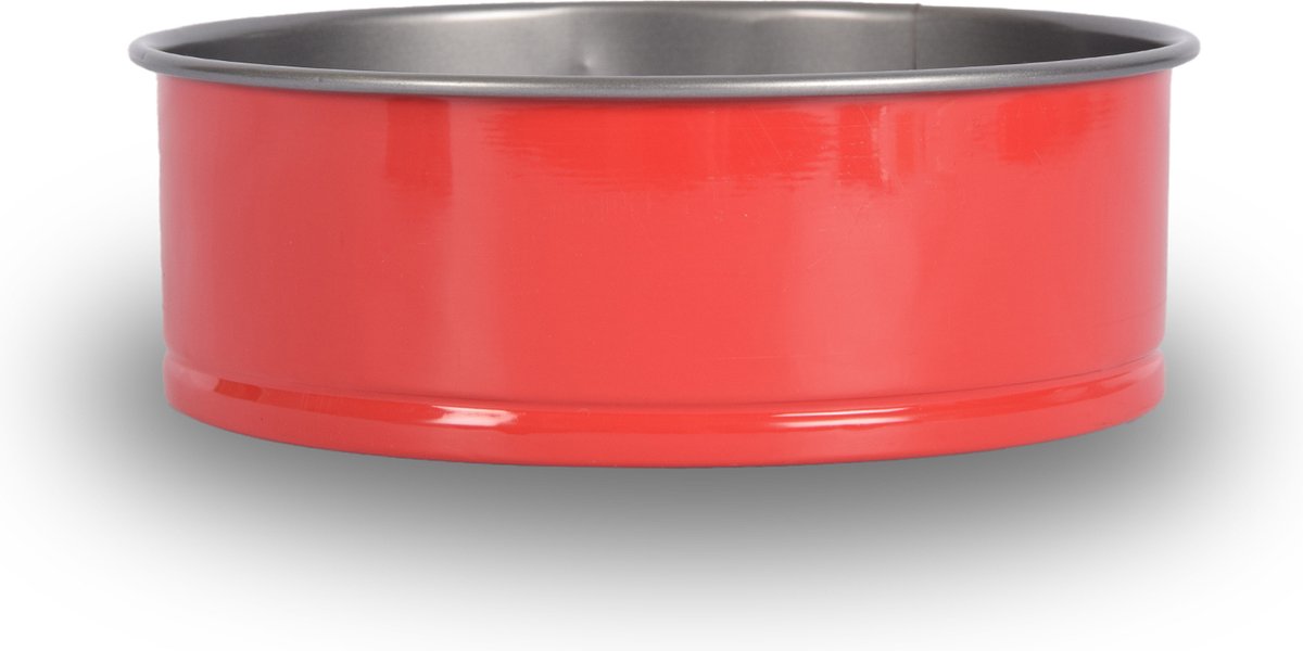 Rode & Zilveren Springvorm 18.5 cm | PFAS Vrij Metaal, Rond | Ideaal voor Taarten en Cakes | Must-have in Bakspullen en Koken & Tafelen – foto 3