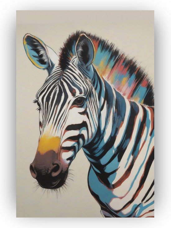 Andy Warhol zebra - Poster zebra - Dieren posters - Poster andy warhol ...