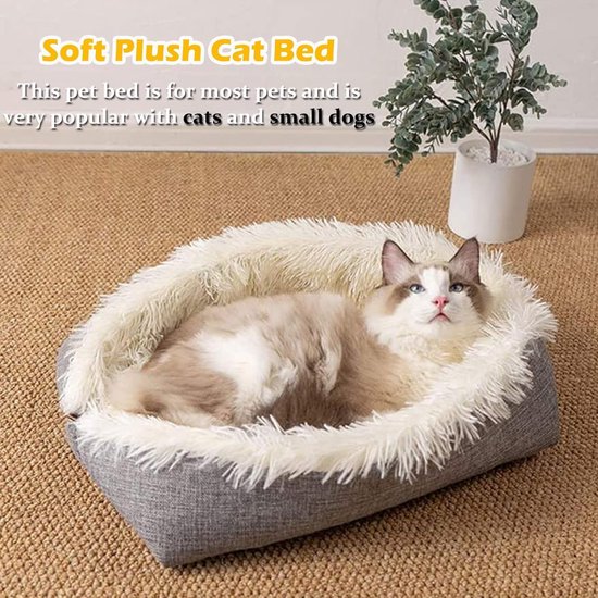 Pet Sofa Pluche Hondenbed Zachte Kattenbed Wasbaar Kattenbed Anti Slip