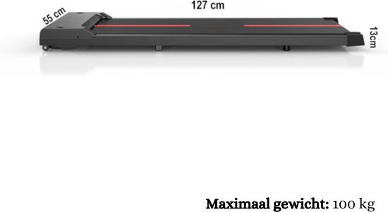 Inklapbare Elektrische Loopband voor Onder Bureau