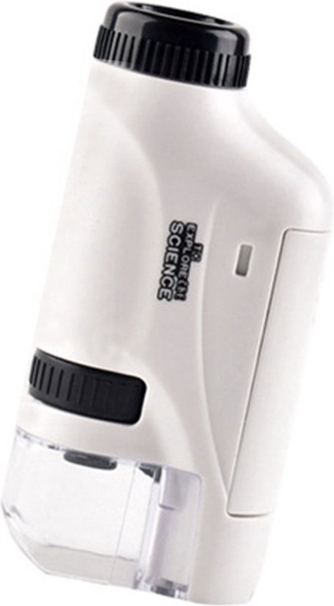 Hand microscoop set voor kinderen - Wit - Educatief speelgoed - 60x & 120x - STEM Handheld Microscope zakmicroscoop