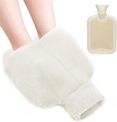 Hot Water Bottle with Cover Fluffy, Hot Water Bottle, Hot Water Bag, Soft Fluff Hot Water Bottle, Children's Hot Water Bottle, Removable and Washable Hot Water Bottle, Premium Hot Water Bottle (H)