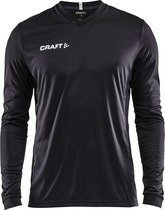 Craft Squad Jersey Solid LS Shirt Chemise de sport pour homme - Taille S - Homme - noir / blanc