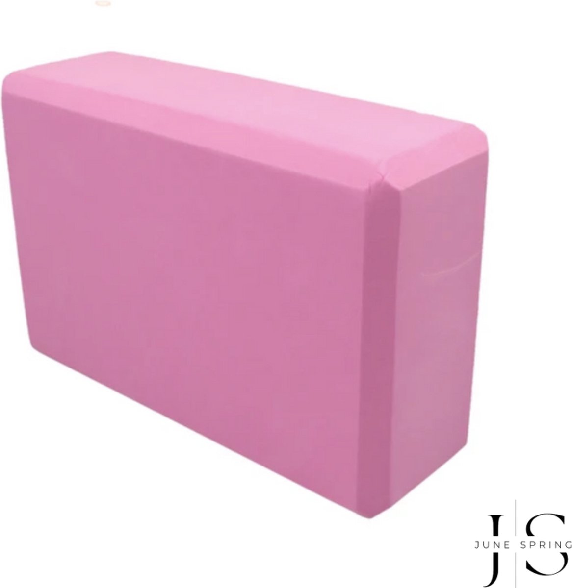 June Spring Yogablok / Yoga Schuimblok - 2 stuks - Kleur: Roze - Hoge Kwaliteit - Luxe Yoga Blok - Foam - Set van 2 - Ronde Hoeken - Anti Slip - Premium Yogablok - Stevig & Duurzaam - Fitness & Pilates Accessoires - Home Workout / Thuis Sporten