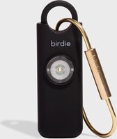 Birdie - Charbon de bois - Alarme de sécurité personnelle - Sécurité pour les femmes - Outil d'auto-défense - Système d'alarme sonore - Alarme 130 dB - Alarme de sécurité portable - Porte-clés d'auto-défense