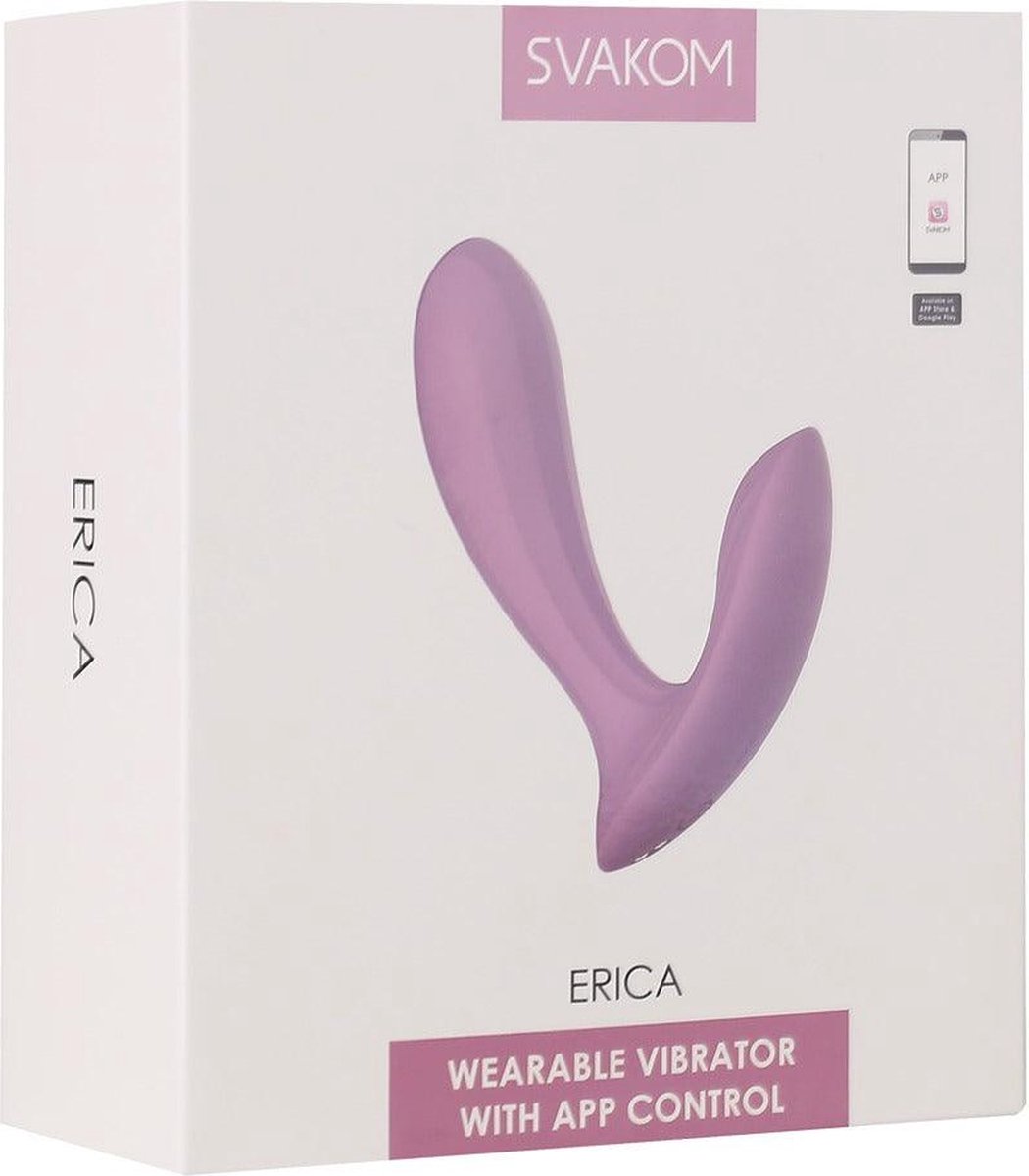 Goedkoopste Svakom - Erica - Draagbare Vibrator Met App Control - Twee Motoren - Lichtroze