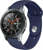 By Qubix 22mm - Rubberen sportband - Donkerblauw - Huawei Watch GT 2 - GT 3 - GT 4 (46mm) - Huawei Watch GT 2 Pro - GT 3 Pro (46mm)