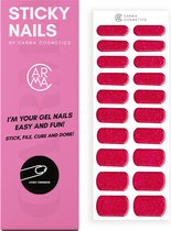 STICKY NAILS Lively Crimson (Rode Glitter Gelpolish Stickers)