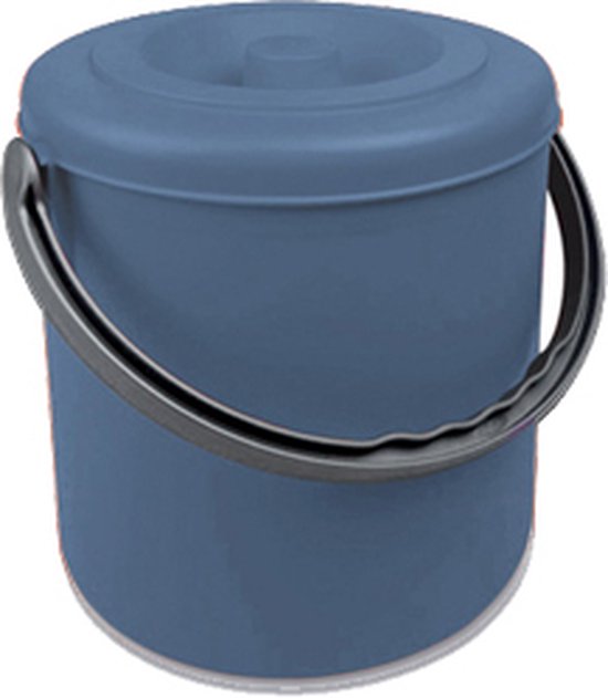 Poubelle Tri Sélectif Stefanplast 50 Litres - Bleu/Noir - Matériaux 100% Recyclés - Fabriqué En Italie