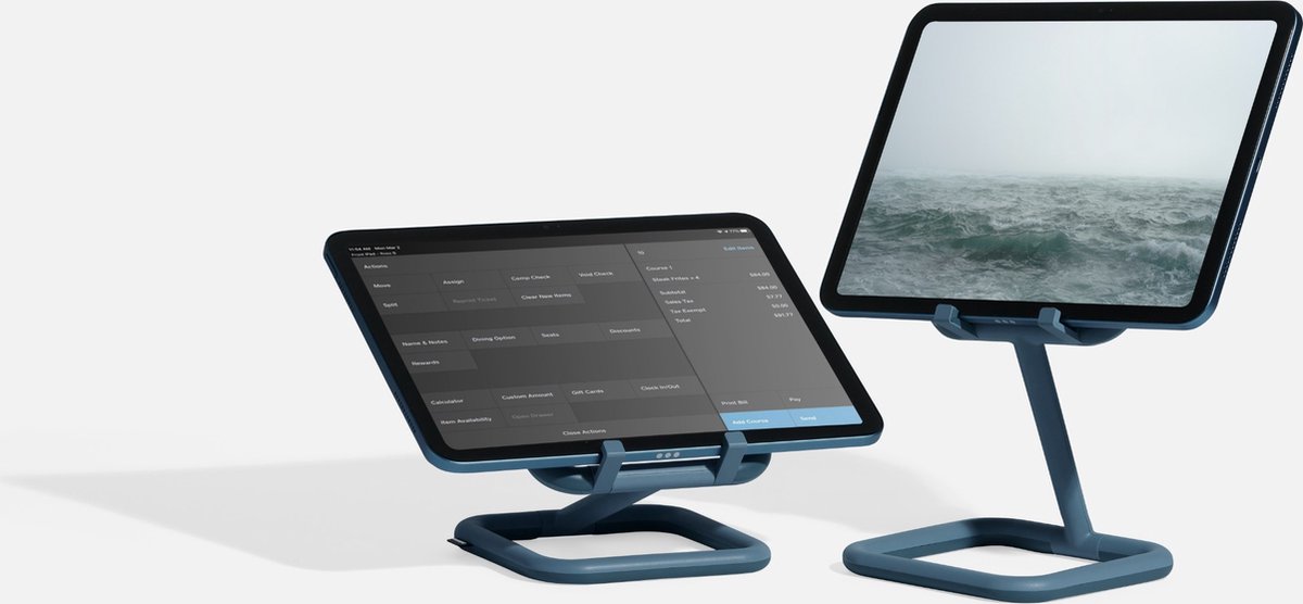 Bouncepad Go verstelbare en universele tablet houder, blauw