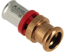 Bonfix Perskoppeling - 1x Alu-pers 1x M-press - Rechte koppeling - 16 x 12mm