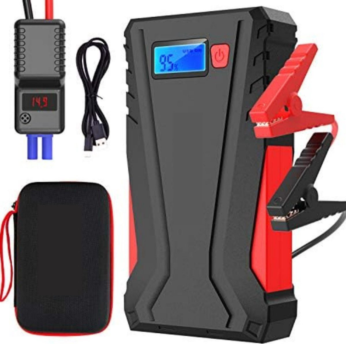 Jumpstarter voor auto - Starthulp - Jumpstarter powerbank - 12800mAh