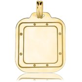 Juwelier Zwartevalk 14 karaat gouden plaat hanger - 14.801.125