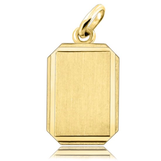 Juwelier Zwartevalk 14 karaat gouden plaat hanger - 14.801.098