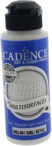 Cadence Hybrid Acrylverf Glitter 120 ml White