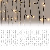 Ijspegelverlichting lichtsnoer -189 led lampjes - warm wit - 200 cm - kerstverlichting