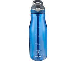 Contigo Ashland Autospout Waterfles met rietje | Grote BPA-vrije Drinkfles van 1200ml | Sportfles | Lekvrije Drinkfles | Ideaal voor School, de Sportschool, Fiets, Hardlopen, Wandelen | Monaco