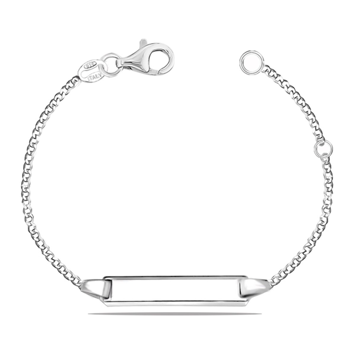 Juwelier Zwartevalk - Zilveren kinder plaatarmband 23.264/12-14cm-