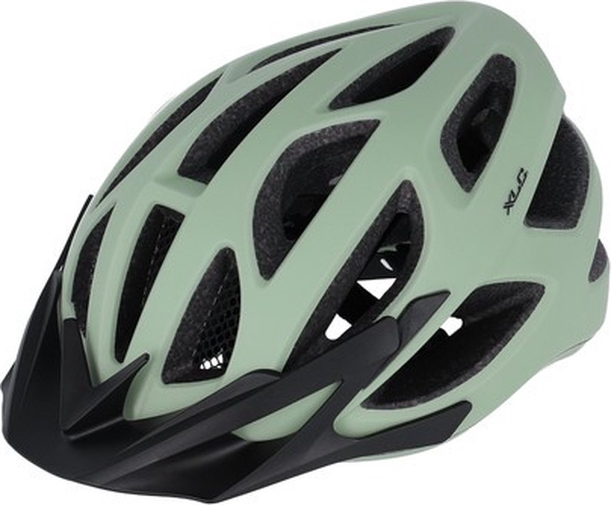 XLC BH-C33 Fietshelm Mannen & Vrouwen - Fietshelm Mountainbike Volwassenen - Zwart/Mint - 58-62cm