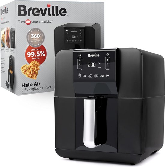 Breville Halo Air Fryer 5.5 Liter 1700 watt 360 graden