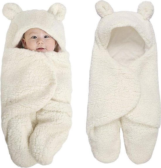 Teddy Babyslaapzak - Inbakerdoek Baby newborn 0-2 mnd - Crème