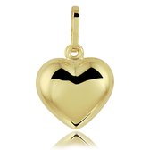 Juwelier Zwartevalk 14 karaat gouden hart hanger - 14.102.074