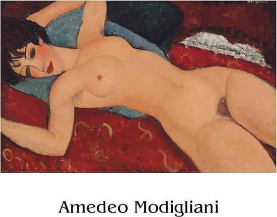 Kunstdruk Amedeo Modigliani Liegender Akt l 50x40cm