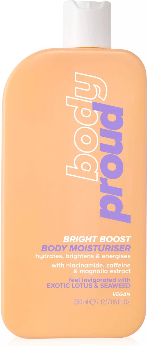 I Am Proud - Body Proud Bright Boost Body Moisturiser 360 ml - Vochtinbrengende crème - Niacinamide, cafeïne en magnolia-extract
