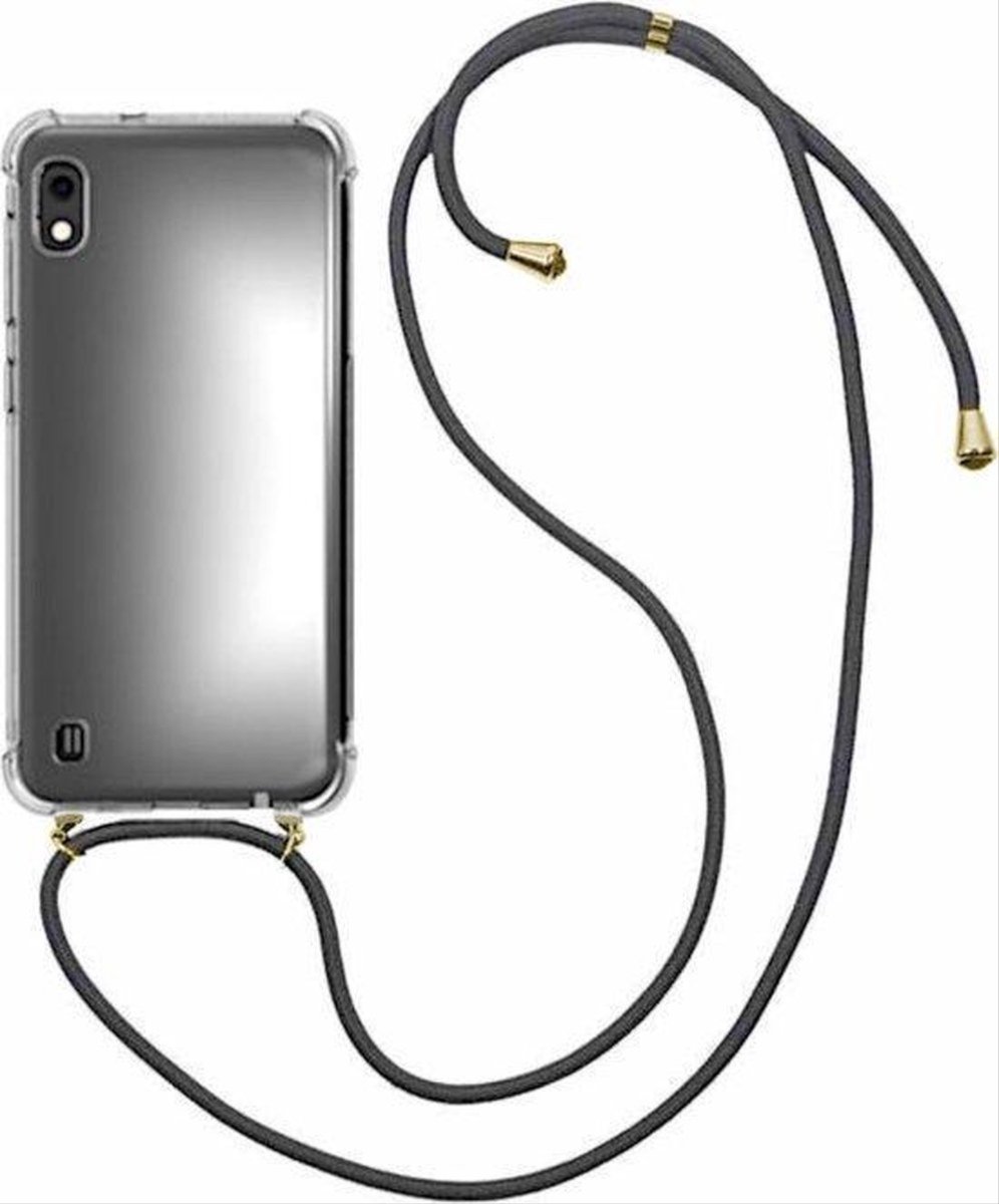 CHPN - Telefoonhoesje met koord - Transparant - Phonecover - Geschikt voor Samsung Galaxy A10 (SM-A105) - Met koord - Hoesje voor Samsung telefoon