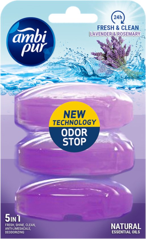 Ambi Pur Fresh en Shine vulling toiletblokje - Toiletreiniger - 1 x 165 ...