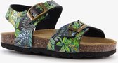 Groot leren kinder sandalen met print - Groen - Maat 24