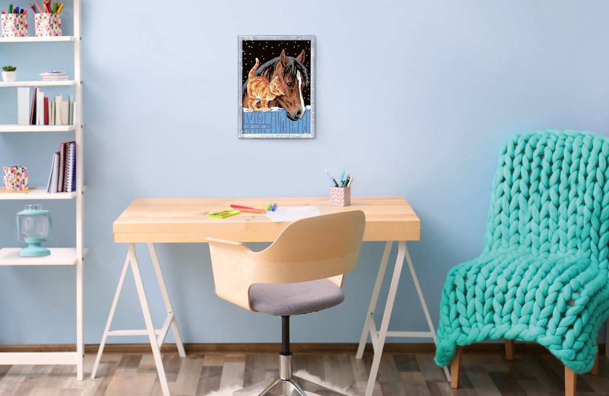 Ravensburger CreArt Schilderen op Nummer - Vrienden in de Stal